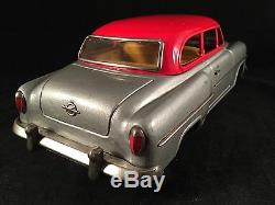 1956 Vintage Opel Olympia Rekord Tin Lithograph Toy Car Friction Japan Rare