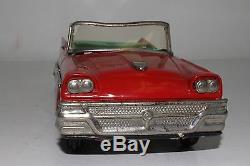 1958 Ford Tin Convertible Car, Joustra Toys, with Original Box