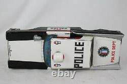 1958 Ford Tin Friction Police Car, Made in Japan, Nice Original