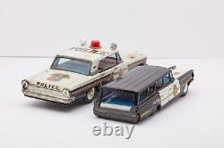 1959-61 Plymouth Fury Police Car- Siren-tin Toys Please Read Description