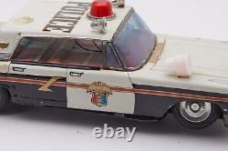 1959-61 Plymouth Fury Police Car- Siren-tin Toys Please Read Description