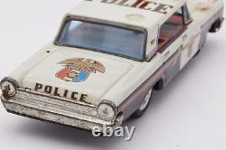 1959-61 Plymouth Fury Police Car- Siren-tin Toys Please Read Description