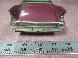 1959 Cadillac Eldorado Convertible Tin Friction Toy Car Bandai Japan RARE Color