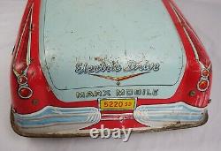 1959 Marx Electric Powered Marx Mobile Sportster Ride on Tin Toy Car Repair