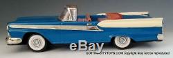 1959 NM 11 inch Ford Fairlane 500 2 Door Convertible-Tin Friction Car by Yachio