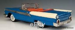 1959 NM 11 inch Ford Fairlane 500 2 Door Convertible-Tin Friction Car by Yachio