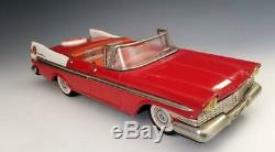 1959 NM Alps PLYMOUTH CONVERTIBLE-11 in. Tin Friction CarCHRISTINE'S Sister