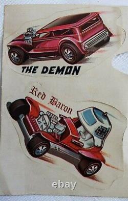 1960's Hotwheels Redline Decal Set Sheet Vintage Toy Car Redlines Diecast Retro