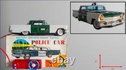 1960's Scarce Cadillac DeVille 2-door Police Remote Controlled Car with Box