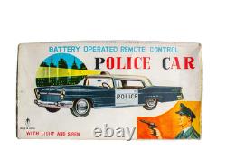 1960's Scarce Cadillac DeVille 2-door Police Remote Controlled Car with Box