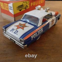 1960s Ichiko Tin Ford Police Car Vintage Toy Limited Edition Used with Box