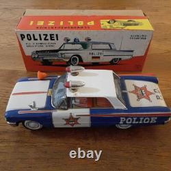 1960s Ichiko Tin Ford Police Car Vintage Toy Limited Edition Used with Box