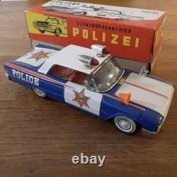 1960s Ichiko Tin Ford Police Car Vintage Toy Limited Edition Used with Box