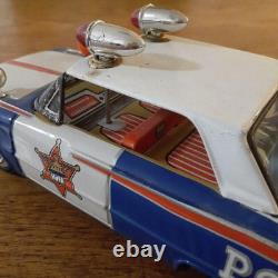 1960s Ichiko Tin Ford Police Car Vintage Toy Limited Edition Used with Box