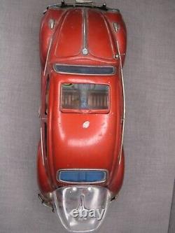 1960s Japan Volkswagen Beetle Friction 15 inches (38cm) tin toy car