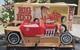 1960s MARX 24 BIG RED HOT ROD Battery Operated T Bucket Toy Car WORKING with BOX