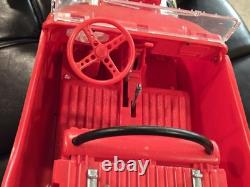 1960s MARX 24 BIG RED HOT ROD Battery Operated T Bucket Toy Car WORKING with BOX