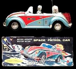 1960s NOMURA VW Beetle Space Patrol Car R-10 with Original Box SCARCE