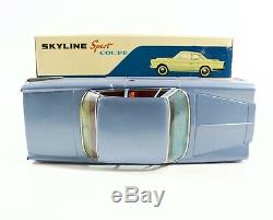 1960s Prince Sport Skyline Coupe Asahi ATC Tin Friction Car Japan with Box