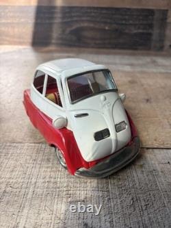 1960s VINTAGE BANDAI TIN LITHO FRICTION BMW ISETTA 300 CAR VEHICLE