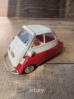 1960s VINTAGE BANDAI TIN LITHO FRICTION BMW ISETTA 300 CAR VEHICLE
