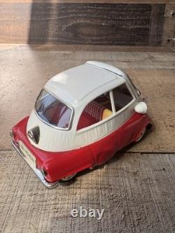 1960s VINTAGE BANDAI TIN LITHO FRICTION BMW ISETTA 300 CAR VEHICLE