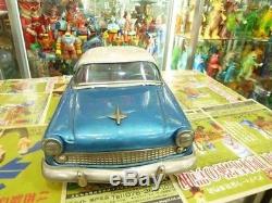 1960s Vintage Rare EX Yonezawa Friction Ford large Car Tin Toy made in Japan Box