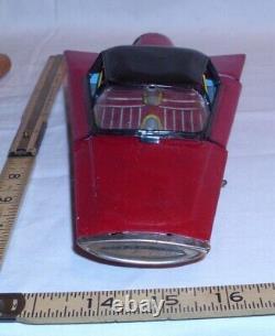 1961 Ford Gyro Futuristic Concept Car Tin Friction Toy Japan In Red