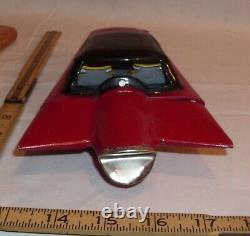 1961 Ford Gyro Futuristic Concept Car Tin Friction Toy Japan In Red