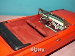 1961 Sixty-Two Red Cadillac 62 Convertible Battery Operate Toy Car SSS Japan