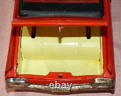 1961 Sixty-Two Red Cadillac 62 Convertible Battery Operate Toy Car SSS Japan