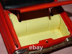 1961 Sixty-Two Red Cadillac 62 Convertible Battery Operate Toy Car SSS Japan