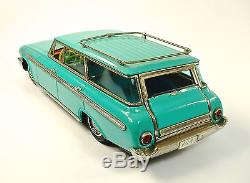 1962 Ford Fordor Ranch Wagon 12 Japanese Tin Car by ATC NR