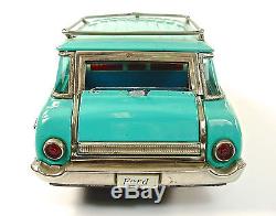 1962 Ford Fordor Ranch Wagon 12 Japanese Tin Car by ATC NR