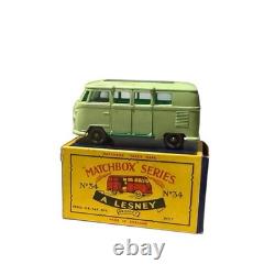 1962 Vintage Lesney Matchbox Series34 Volkswagen Camping Car Toy Car StilNew