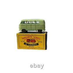 1962 Vintage Lesney Matchbox Series34 Volkswagen Camping Car Toy Car StilNew
