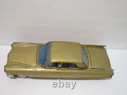 1963 Bandai Gold Cadillac Japanese Tin Toy Friction Car Big 17 Vehicle