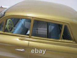 1963 Bandai Gold Cadillac Japanese Tin Toy Friction Car Big 17 Vehicle