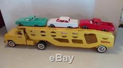 1963 Tonka Car Carrier Truck No. 2840 With Cars Excellent Beautiful With Box