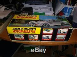 1965 Gilbert DB5 James Bond Aston-Martin Japanese tin car with box and card