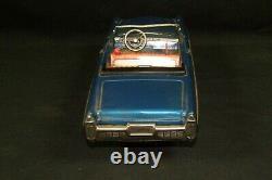 1966 Bandai Blue Cadillac Gear Shift Car Tin Litho Electric Battery Powered