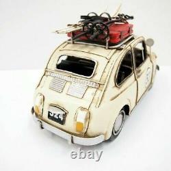 1967 Fiat Vintage Tin Old Classic Scale Vintage Car Model Iron Antique Metal