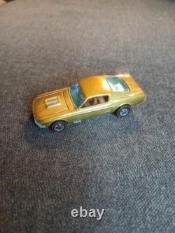 1967 Hot Wheels Redline Custom Mustang Gold- Brown Interior Vintage toy