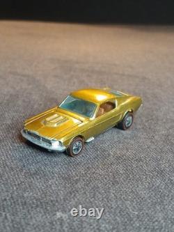 1967 Hot Wheels Redline Custom Mustang Gold- Brown Interior Vintage toy