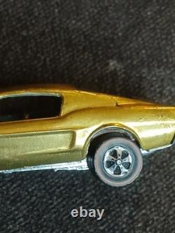 1967 Hot Wheels Redline Custom Mustang Gold- Brown Interior Vintage toy