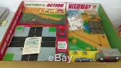 1967 Ideal Motorific US 99 Action Highway With Police Car & Truck MIB Box Insert