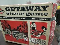 1967 Sunway DX Gas Oil Getaway Chase Game Slot Cars Vtg Toy Rare Box 2 Boards