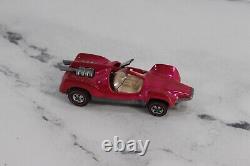 1969 Vtg Mattel Hot Wheels Redline Hot Metallic Pink Mantis Vehicle Toy Diecast