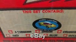 1970 Topper Johnny Lightning L. M. 500 Track Set MIB NOS Never Used 2 Cars Mint