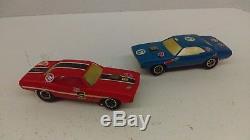 1972 Sears 4-On-The-Floor Funny Car Drag Strip With 2 Dodge Challenger Slot Cars